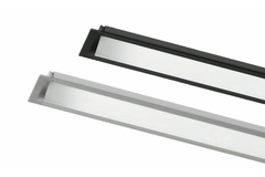 Led profiel+afdekkap mec4 3000 zwart geanodiseerd